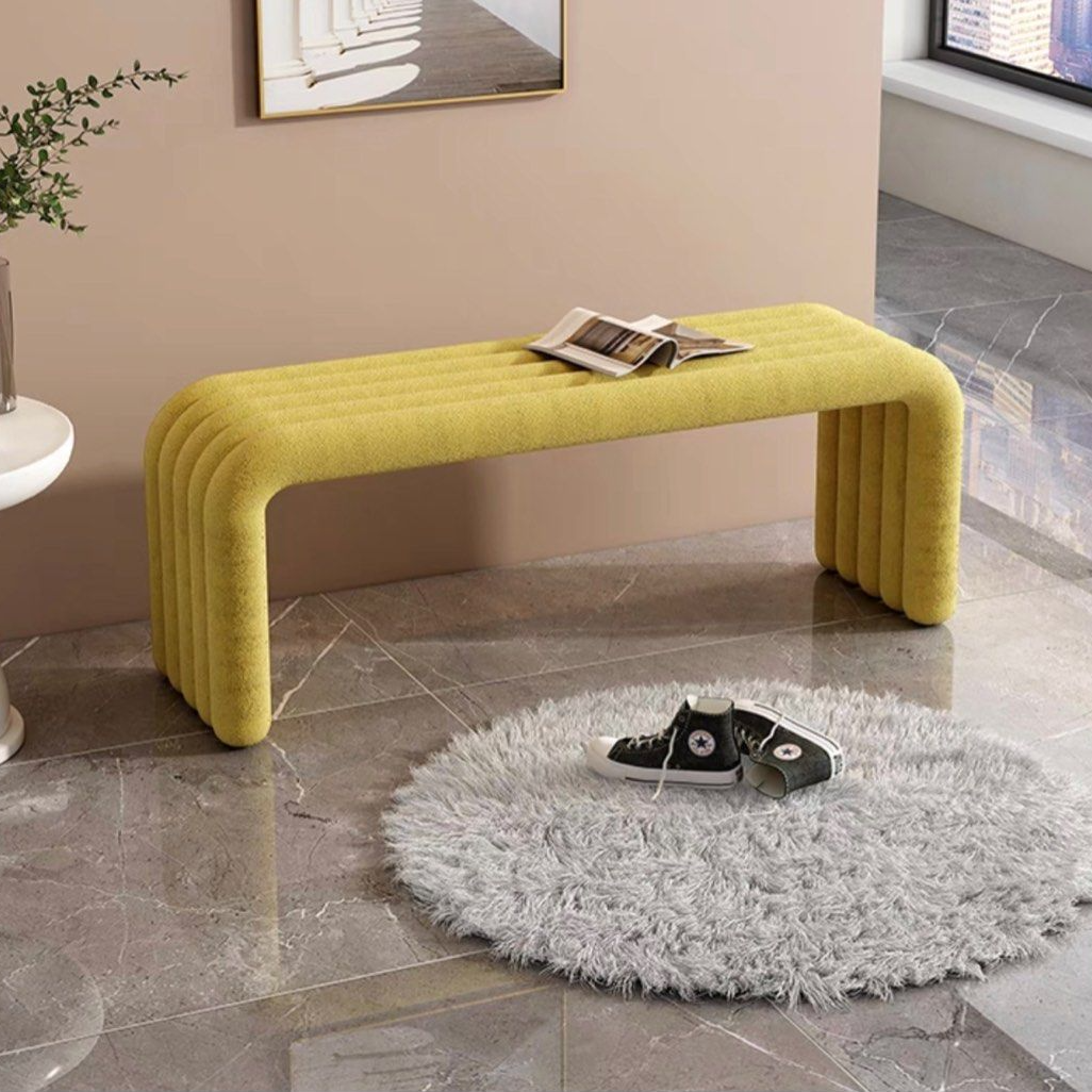 TARRYN Modern Boucle Bench - Radical Homes Singapore