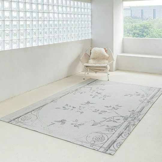 ROSEBADGER Floral Wool Area Rug - Cassa Haus Singapore