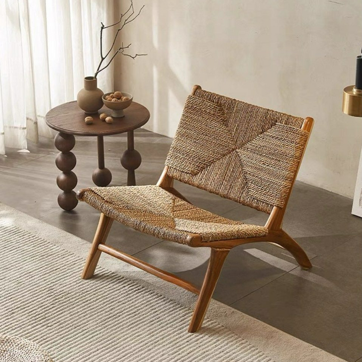 IVY Rustic Rope Woven Lounge Chair - Radical Homes Singapore