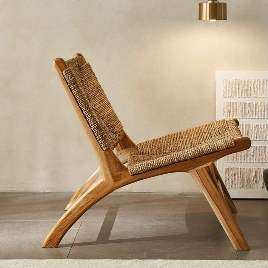 IVY Rustic Rope Woven Lounge Chair - Radical Homes Singapore