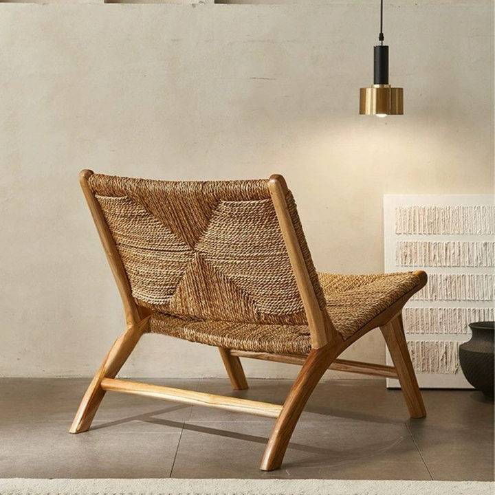 IVY Rustic Rope Woven Lounge Chair - Radical Homes Singapore