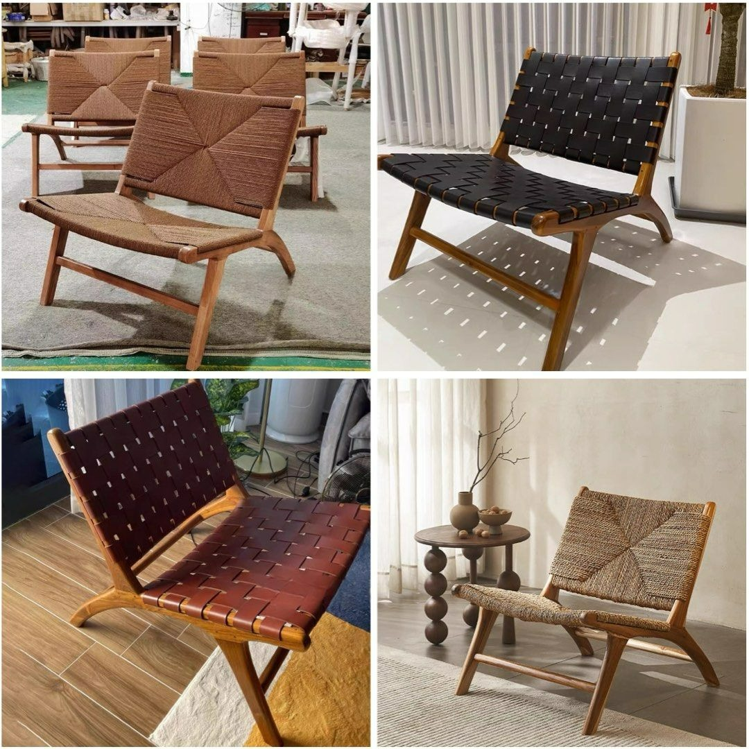 IVY Rustic Rope Woven Lounge Chair - Radical Homes Singapore