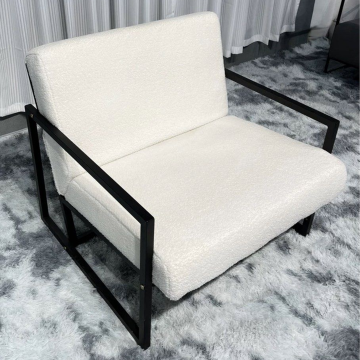 NOVA Modern Boucle Lounge Chair - Radical Homes Singapore