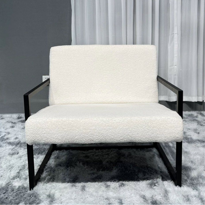 NOVA Modern Boucle Lounge Chair - Radical Homes Singapore