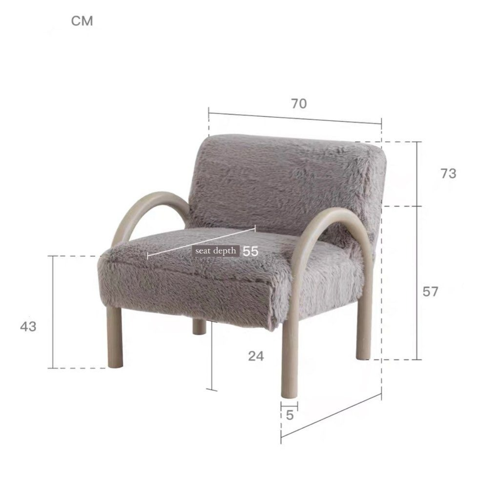 SOPHIA Modern Lounge Chair - Radical Homes Singapore
