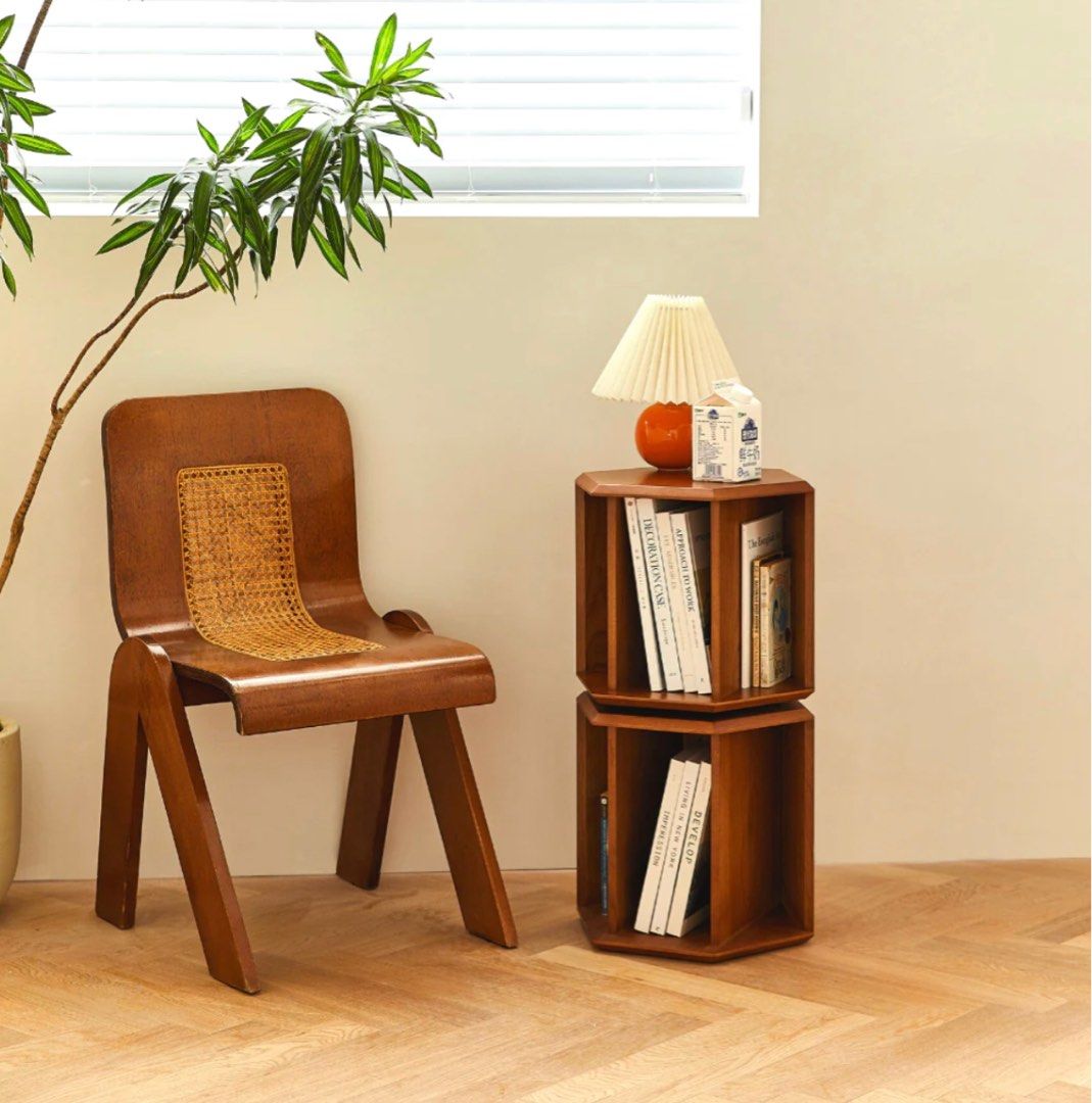 MERCIUS Revolving Geometric Bookcase - Radical Homes Singapore