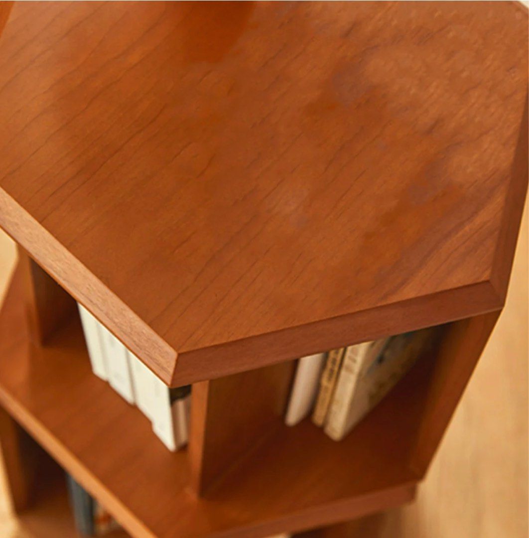 MERCIUS Revolving Geometric Bookcase - Radical Homes Singapore