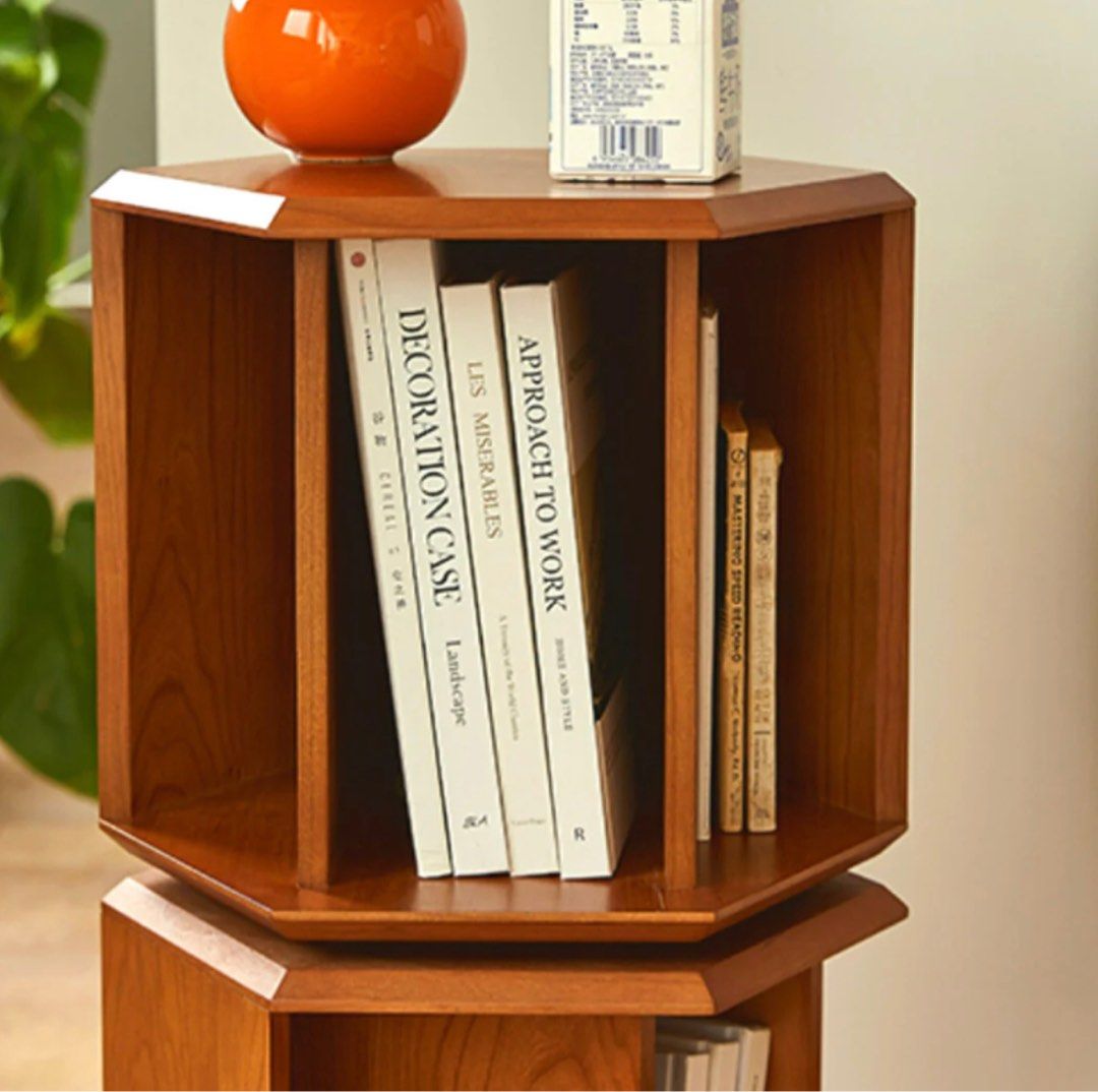 MERCIUS Revolving Geometric Bookcase - Radical Homes Singapore