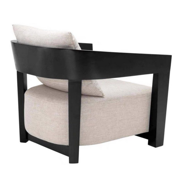 SCARLETT Rustic Solid Wood Lounge Chair - Radical Homes Singapore