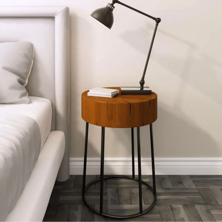 ALVAREZ Versatile Round Nightstand - Radical Homes Singapore