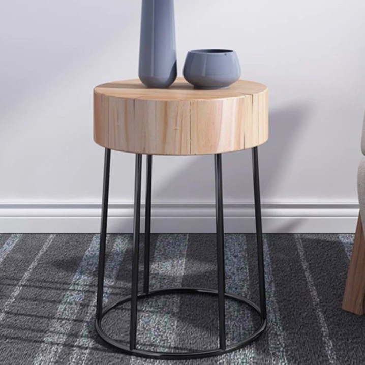 ALVAREZ Versatile Round Nightstand - Radical Homes Singapore