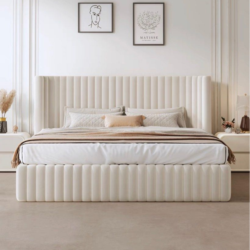 MEZO Modern Velvet Bedframe - Radical Homes Singapore