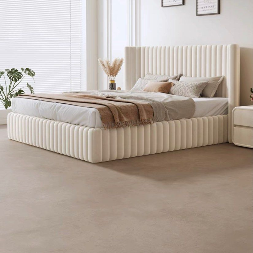 MEZO Modern Velvet Bedframe - Radical Homes Singapore