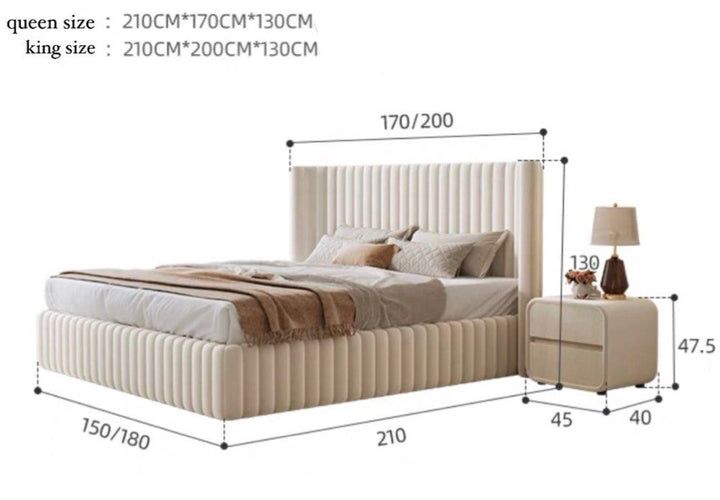 MEZO Modern Velvet Bedframe - Radical Homes Singapore