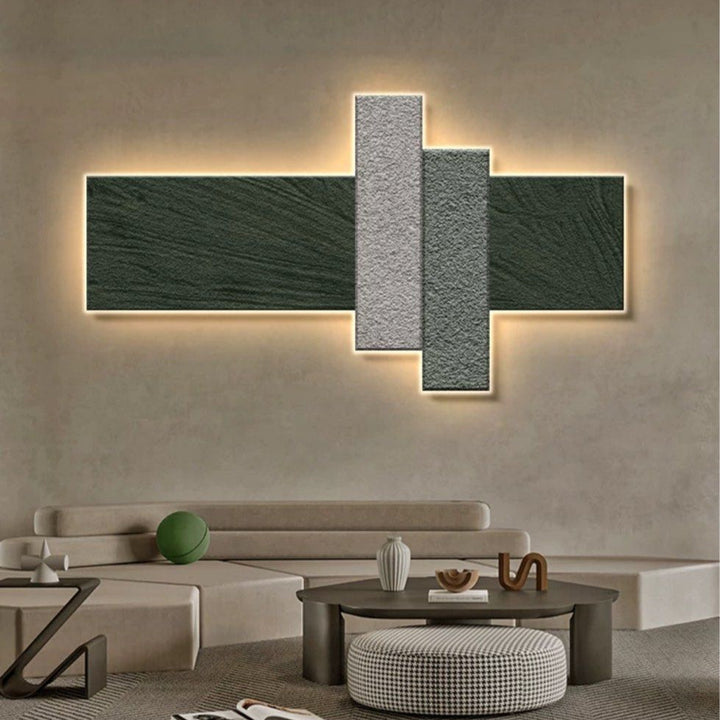 MIER Modern Sandstone LED Wall Art - Radical Homes Singapore