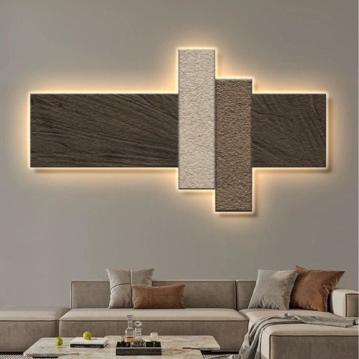 MIER Modern Sandstone LED Wall Art - Radical Homes Singapore