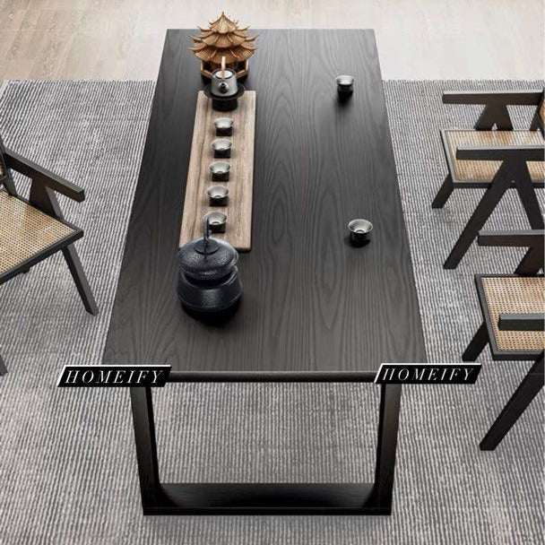 AIDAN Solid Wood Dining Table - Radical Homes Singapore