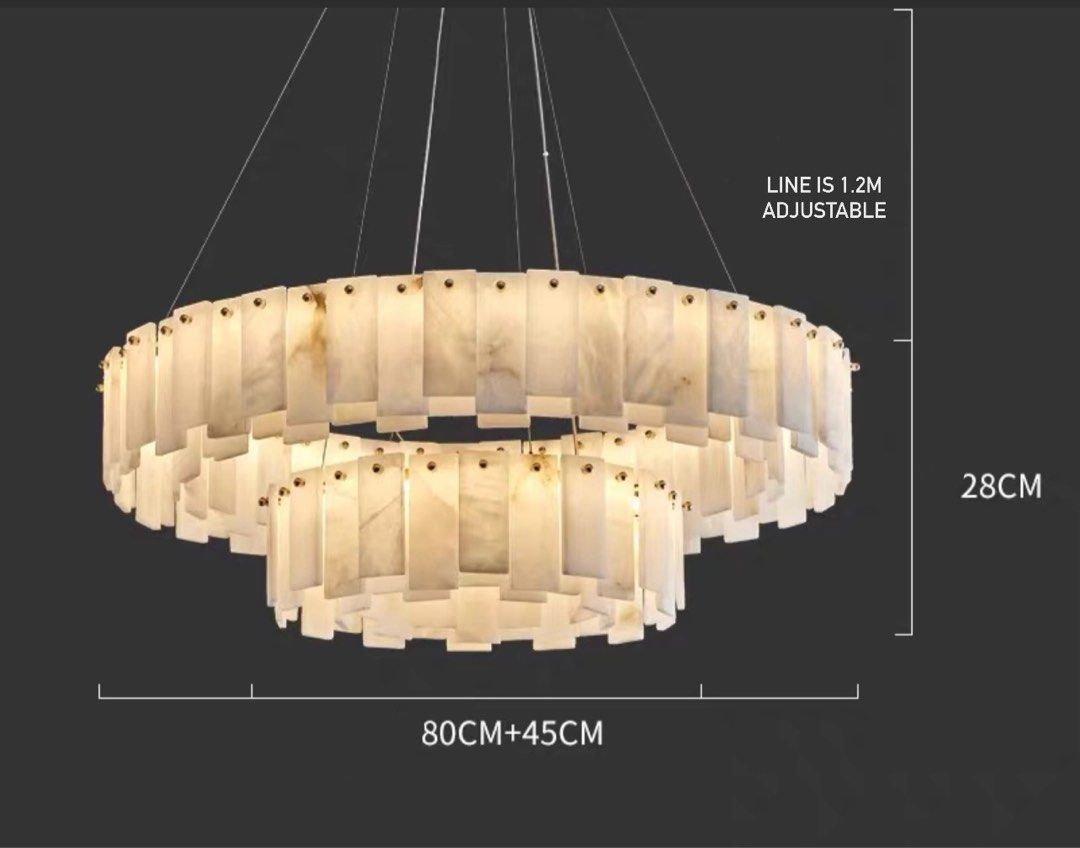 MIJO Modern Marble Chandelier - Radical Homes Singapore