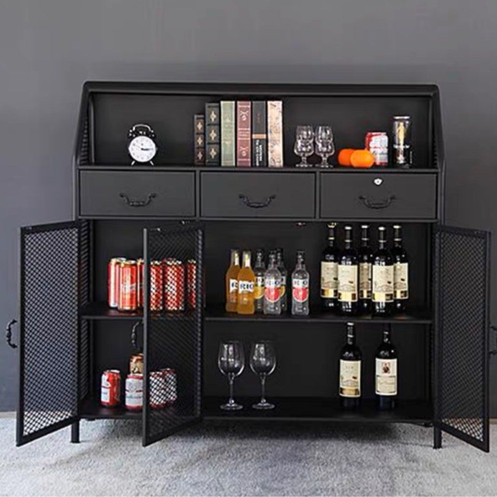 KERARO Industrial Steel Sideboard - Radical Homes Singapore