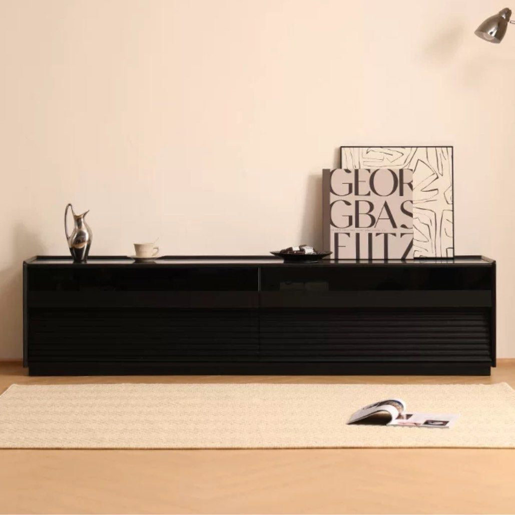 VANTEN Modern Solid Wood TV Cabinet - Radical Homes Singapore