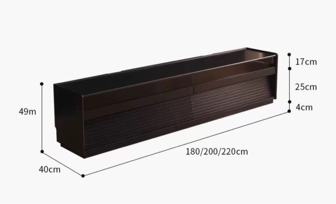 VANTEN Modern Solid Wood TV Cabinet - Radical Homes Singapore