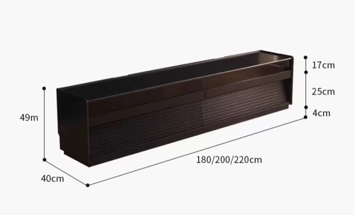 VANTEN Modern Solid Wood TV Cabinet - Radical Homes Singapore