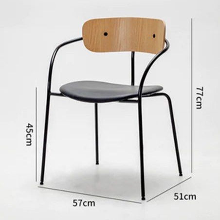 DANAR Industrial Dining Chair (set of 2) - Radical Homes Singapore