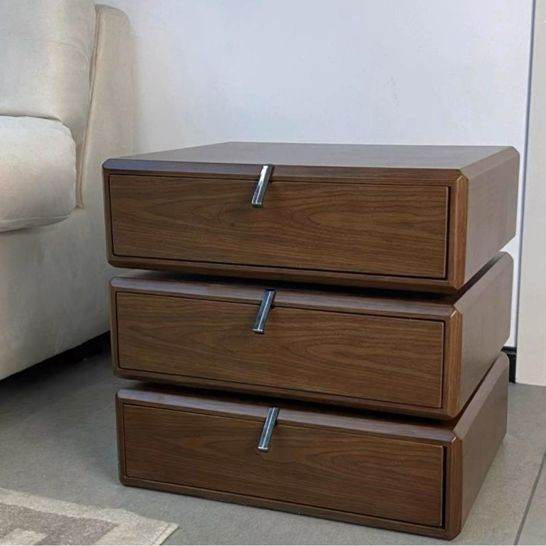 BARON Rotatable Solid Wood Side Table - Radical Homes Singapore