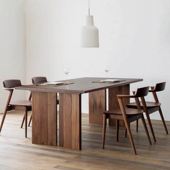 TORREZ Rustic Solid Wood Dining Table - Radical Homes Singapore