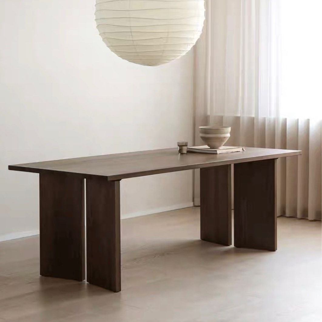 TORREZ Rustic Solid Wood Dining Table - Radical Homes Singapore