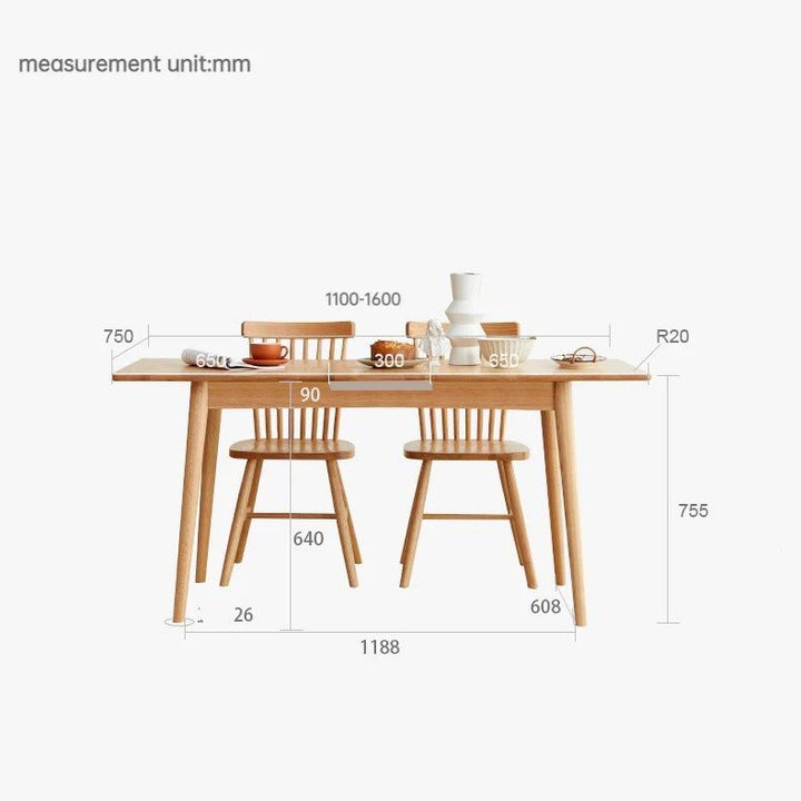 FLETCHER Extendable Dining Table - Radical Homes Singapore