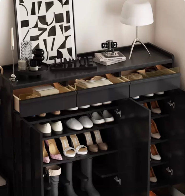 MOLAN Modern LED Shoe Cabinet - Radical Homes Singapore