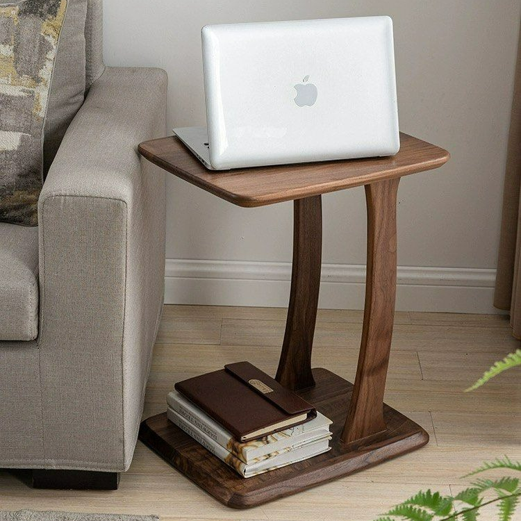 SERENA Modern Walnut Wood Side Table - Radical Homes Singapore