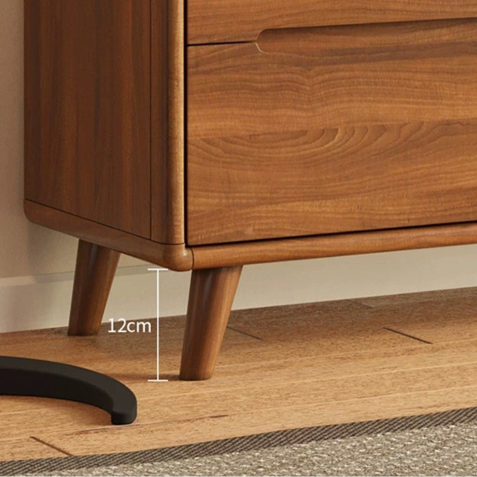 FLORELLA Modern Walnut Chest Of Drawers - Radical Homes Singapore