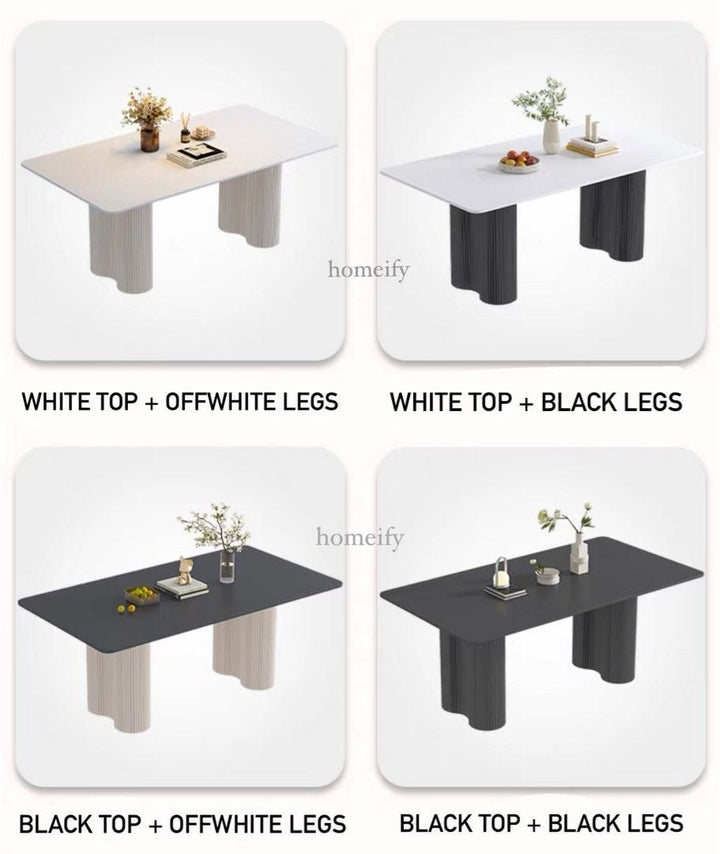 GALINDO Minimalist Dining Table and Chair Set - Radical Homes Singapore
