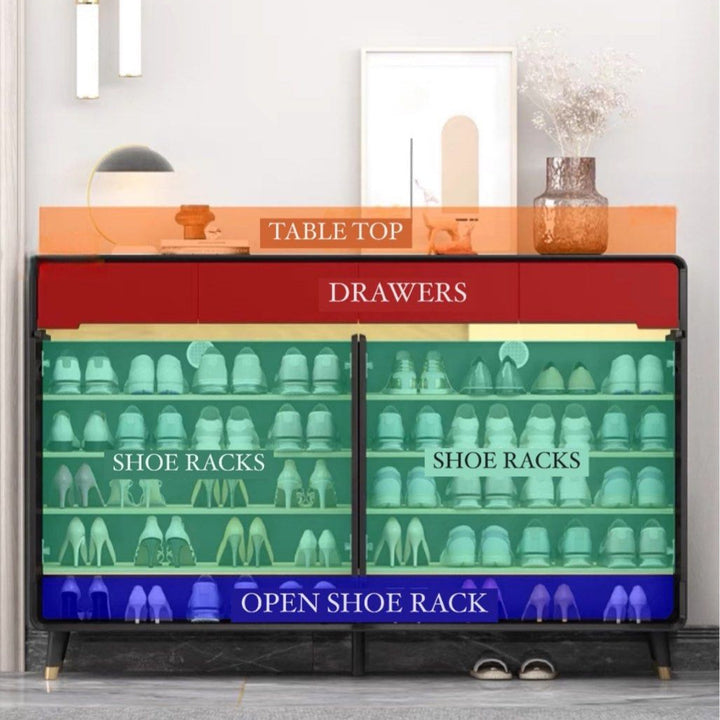 MOTENZA Modern Shoe Cabinet - Radical Homes Singapore