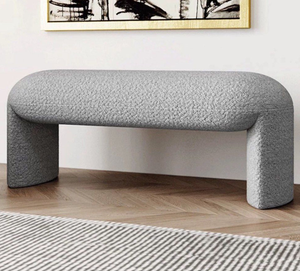ZAVENIA Modern Boucle Bench - Cassa Haus Singapore