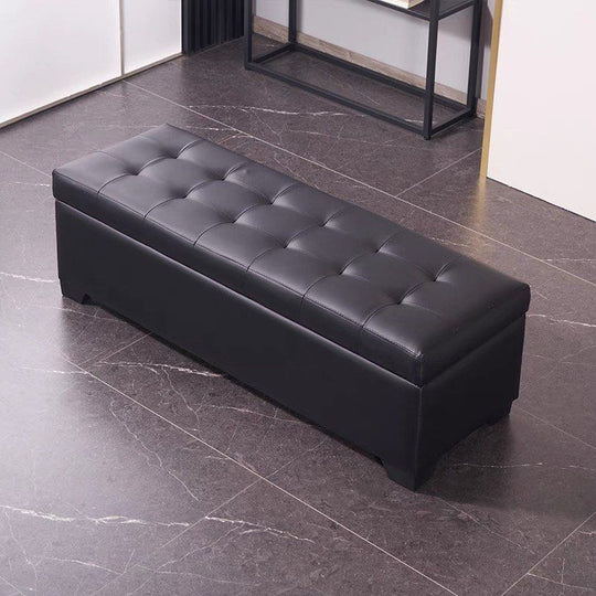 ZAYVEN Modern Leather Storage Bench - Cassa Haus Singapore