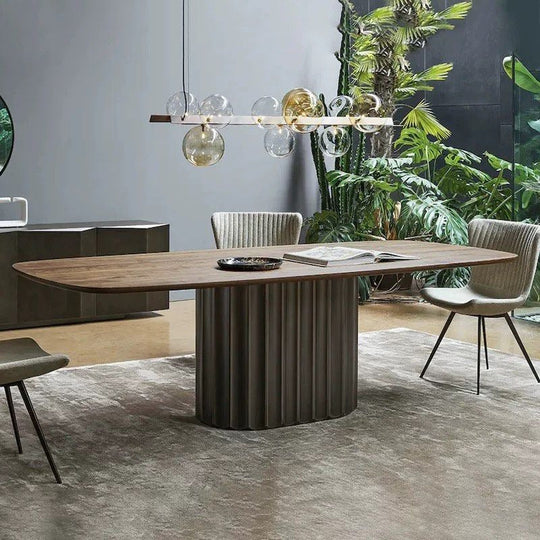 NOIRVEX Modern Solid Wood Dining Table - Cassa Haus Singapore