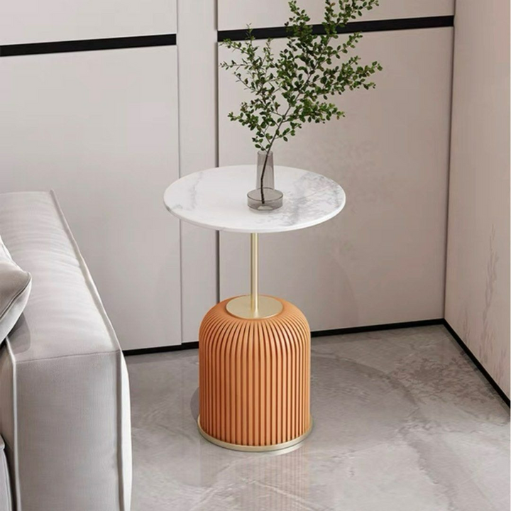 FREYSA Modern Round Sintered Stone Coffee Table - Radical Homes Singapore
