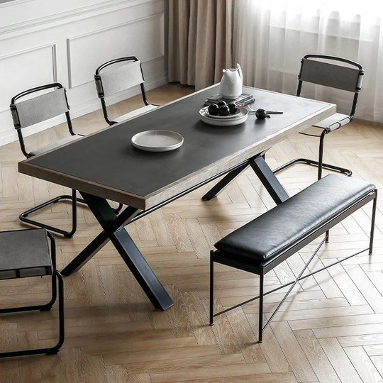 VAREZO Pedestal Dining Table - Cassa Haus Singapore