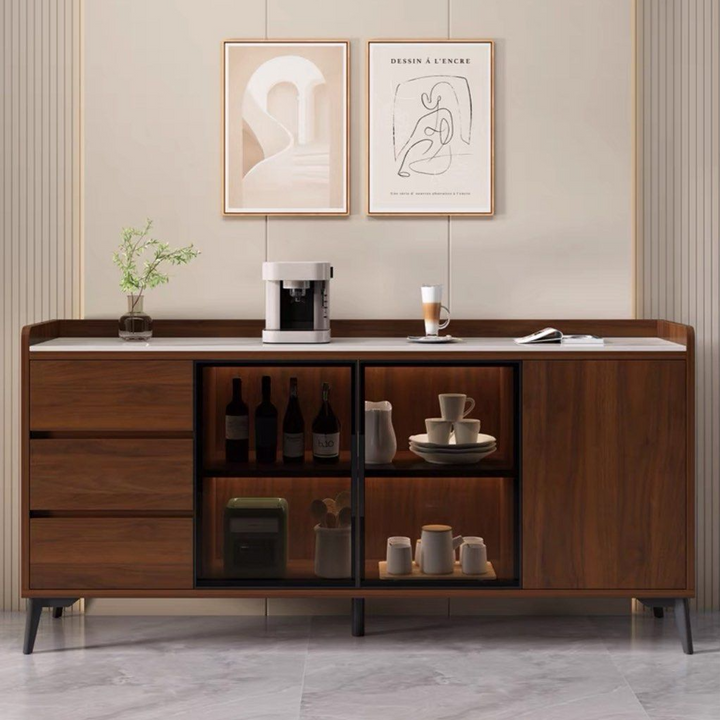 FRANCISCO Modern Sintered Stone Sideboard - Radical Homes Singapore