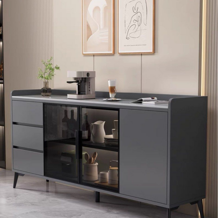 FRANCISCO Modern Sintered Stone Sideboard - Radical Homes Singapore