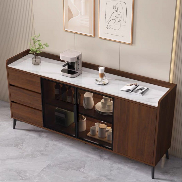 FRANCISCO Modern Sintered Stone Sideboard - Radical Homes Singapore
