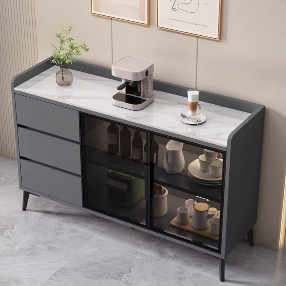 FRANCISCO Modern Sintered Stone Sideboard - Radical Homes Singapore