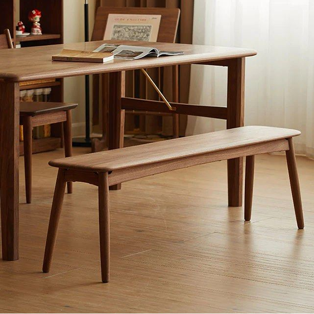 CLEMENTINE Solid Dark Walnut Bench - Radical Homes Singapore
