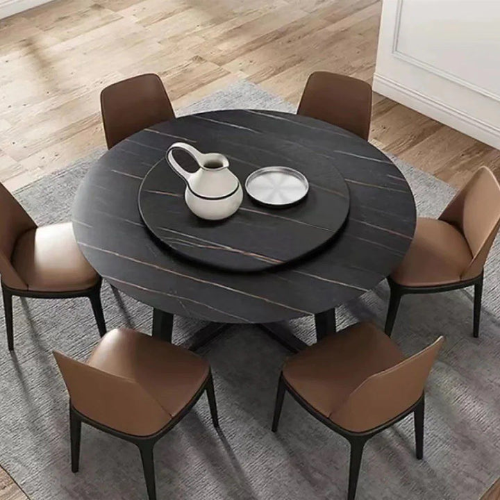 MARBELLA Round Marble Dining Table - Cassa Haus Singapore