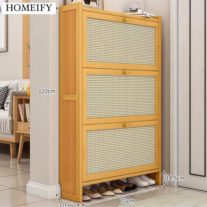 NAT Rustic Shoe Cabinet - Radical Homes Singapore