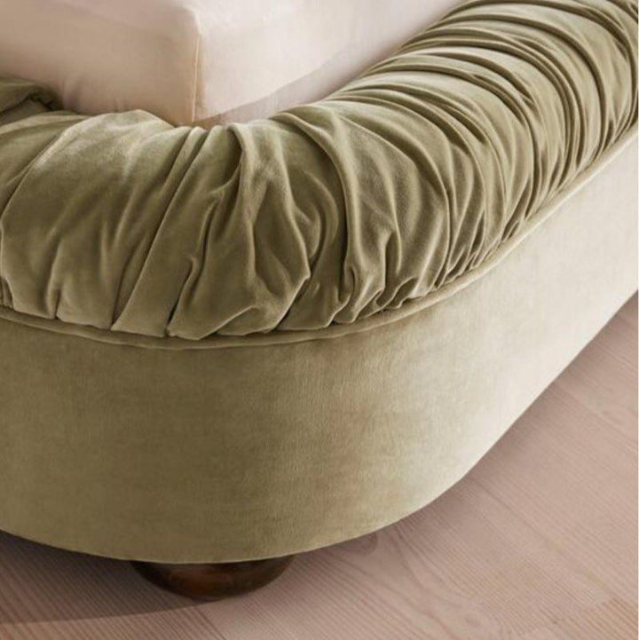 NATTE Modern Velvet Bedframe - Radical Homes Singapore
