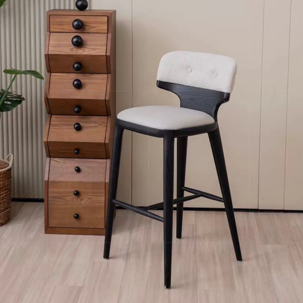 ASTRA Modern Solid Wood Bar Stool - Radical Homes Singapore